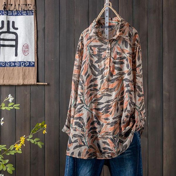 women's blouses & shirts plus size tunic print blouse 2021 zanzea kaftan casual long sleeve blusas female lapel button floral chemise, White
women's blouses & shirts plus size tunic print blouse 2021 zanzea kaftan casual long sleeve blusas female lapel button floral chemise, White