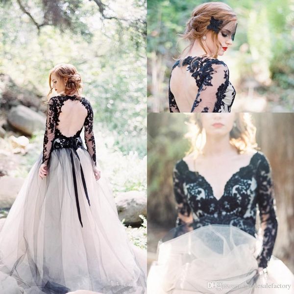 2019 белый и черный с длинными рукавами кружева boho свадебные платья v шеи sheer тюль аппликация спинки страна свадебные платья, White
2019 белый и черный с длинными рукавами кружева boho свадебные платья v шеи sheer тюль аппликация спинки страна свадебные платья, White