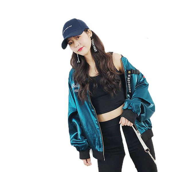 2019 spring autumn women fashion jacket ladies short letter embroidery coat korean version of the loose female baseball uniform, Tan;black
2019 spring autumn women fashion jacket ladies short letter embroidery coat korean version of the loose female baseball uniform, Tan;black