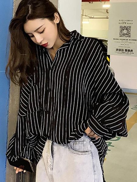 2019 new summer women loose blouse korean fashion bf style button down turn down collar long sleeve streetwear shirts for women, White
2019 new summer women loose blouse korean fashion bf style button down turn down collar long sleeve streetwear shirts for women, White