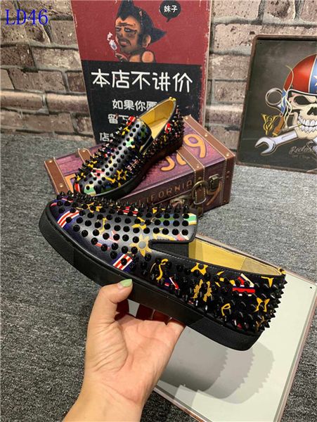 a22 new luxury bottom red bottoms studded spikes brand mens casual shoes men women party lover sports sneakers, Black
a22 new luxury bottom red bottoms studded spikes brand mens casual shoes men women party lover sports sneakers, Black