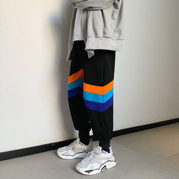 uyuk2019 autumn/winter new loose youth splice trend bundle foot with all kinds of men color matching casual pants joggers, Black
uyuk2019 autumn/winter new loose youth splice trend bundle foot with all kinds of men color matching casual pants joggers, Black