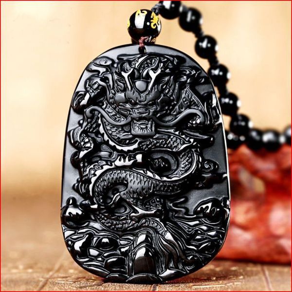 drop shipping natural energy stone black obsidian chinese dragon lucky amulet necklace pendant brave man reiki gift, Silver
drop shipping natural energy stone black obsidian chinese dragon lucky amulet necklace pendant brave man reiki gift, Silver