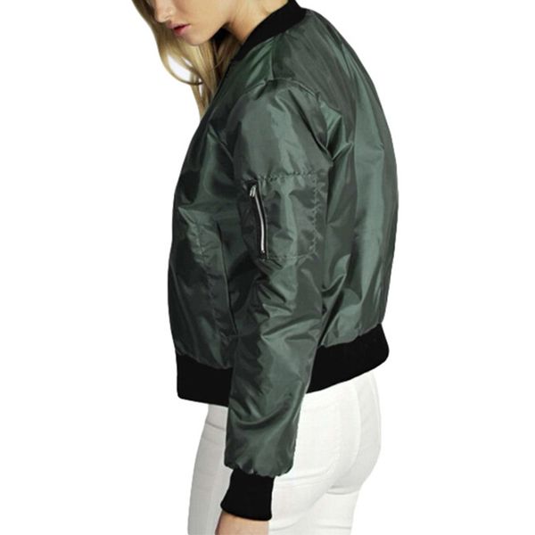 fashion european style womens retro long sleeve o-neck short zipper slim bomber casual coat pilot bomber coats, Black;brown
fashion european style womens retro long sleeve o-neck short zipper slim bomber casual coat pilot bomber coats, Black;brown