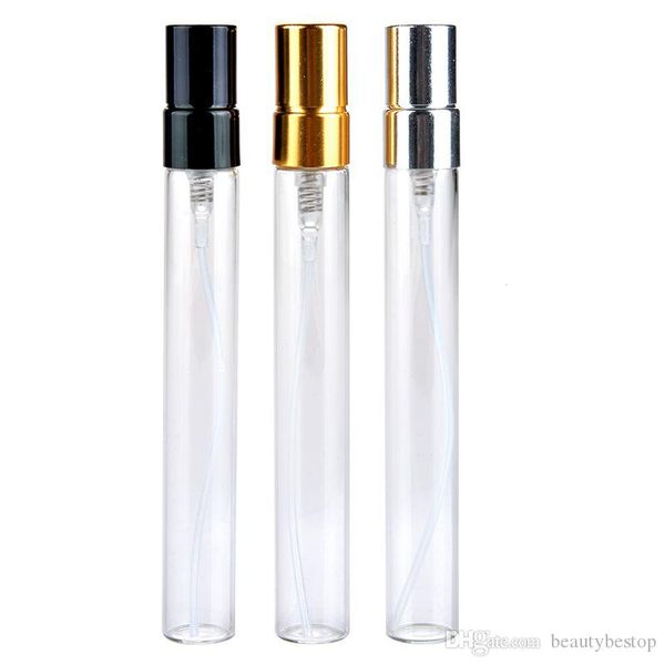 10ml mini glass perfume bottles sample spray bottle refillable fragrance atomizer glass bottle vials with black gold silver cap
10ml mini glass perfume bottles sample spray bottle refillable fragrance atomizer glass bottle vials with black gold silver cap