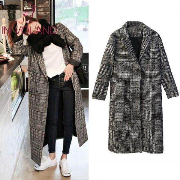 and thick button winter loose long fashion plaid down warm really women overcoat turn sleeve outwear comfy casual soft, Black
and thick button winter loose long fashion plaid down warm really women overcoat turn sleeve outwear comfy casual soft, Black