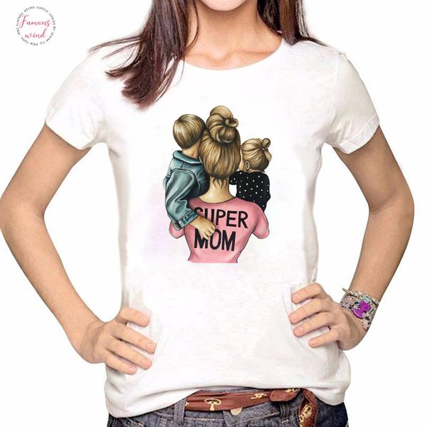 women clothes tshirt cartoon super mom boy girl shirt printed casual woman tee ladies female t shirt short sleeve t top, White
women clothes tshirt cartoon super mom boy girl shirt printed casual woman tee ladies female t shirt short sleeve t top, White