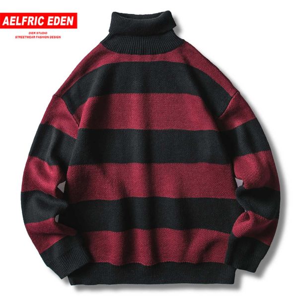 aelfric eden vintage stripe turtleneck mens knitted sweaters fashion male 2019 casual harajuku streetwear hip hop pullover, White;black
aelfric eden vintage stripe turtleneck mens knitted sweaters fashion male 2019 casual harajuku streetwear hip hop pullover, White;black
