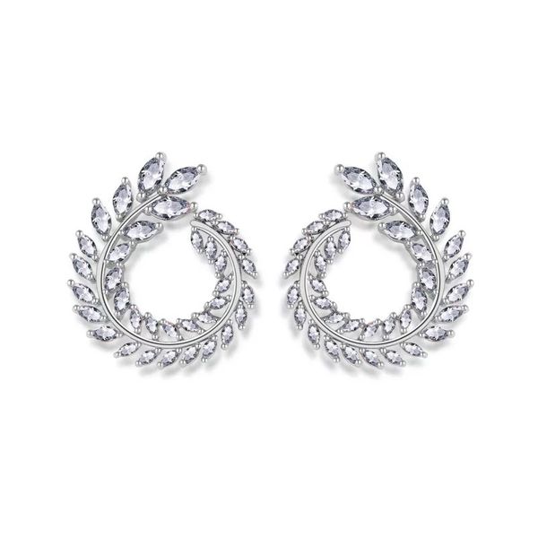 t999 925 sterling silver leaf 5a nscd stone fashion ear nails korean earrings for women stud earrings jewelry, Golden;silver
t999 925 sterling silver leaf 5a nscd stone fashion ear nails korean earrings for women stud earrings jewelry, Golden;silver