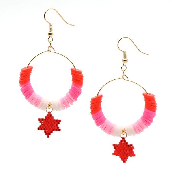 go2boho earring for women heishi disc hoop earrings hooks femme star pattern summer fashion jewelry pendientes 2020 mujer moda, Golden;silver
go2boho earring for women heishi disc hoop earrings hooks femme star pattern summer fashion jewelry pendientes 2020 mujer moda, Golden;silver