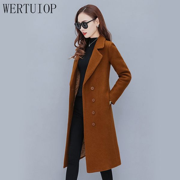 wertuiop женщины шерстяное пальто 2019 новая мода зимние пальто длинные плюс хлопок утолщение шерстяная куртка женская верхняя одежда одежда, Black
wertuiop женщины шерстяное пальто 2019 новая мода зимние пальто длинные плюс хлопок утолщение шерстяная куртка женская верхняя одежда одежда, Black
