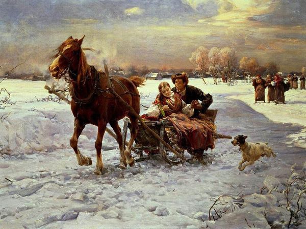va. handpainted & hd print alfred wierusz-kowalski silent night art oil painting on canvas wall art home decor p200 200420
va. handpainted & hd print alfred wierusz-kowalski silent night art oil painting on canvas wall art home decor p200 200420