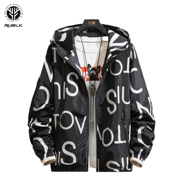 ruelk 2020 spring and autumn men's trend casual letter printing hooded jacket men's fashion coat cool windbreaker m-6xl, Black;brown
ruelk 2020 spring and autumn men's trend casual letter printing hooded jacket men's fashion coat cool windbreaker m-6xl, Black;brown