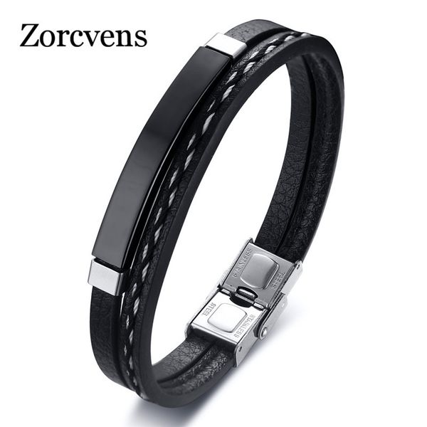 zorcvens 2019 new multi layer leather bracelets for men women 316l stainless steel bangles cool men jewelry gifts, White
zorcvens 2019 new multi layer leather bracelets for men women 316l stainless steel bangles cool men jewelry gifts, White