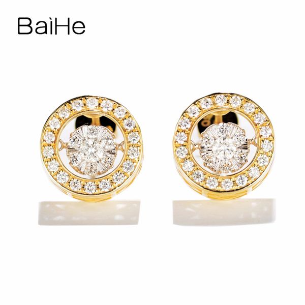 baihe solid 14k yellow gold 0.60ct f-g/si round cut 100% genuine natural diamonds wedding trendy fine jewelry gift stud earrings, Golden;silver
baihe solid 14k yellow gold 0.60ct f-g/si round cut 100% genuine natural diamonds wedding trendy fine jewelry gift stud earrings, Golden;silver