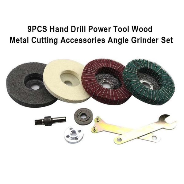 9pcs wrench hand drill polishing power tool portable accessories practical wood metal cutting angle grinder set millstone
9pcs wrench hand drill polishing power tool portable accessories practical wood metal cutting angle grinder set millstone