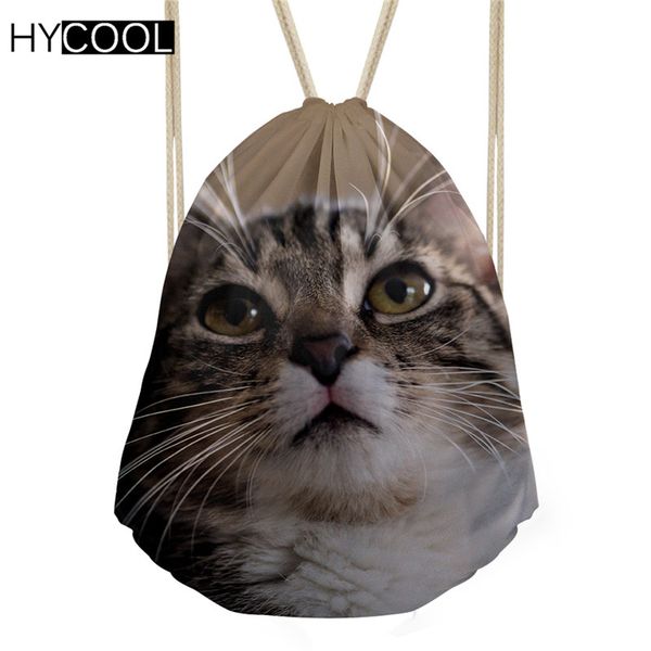 hycool women sport bag 3d cute cat print drawstring bag athlete training bags string small gym sack outdoor sports back pack
hycool women sport bag 3d cute cat print drawstring bag athlete training bags string small gym sack outdoor sports back pack