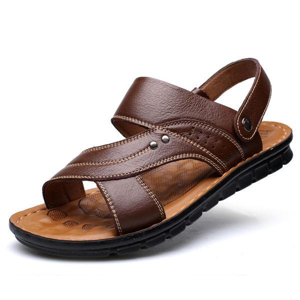 summer men sandals quality genuine leather shoes male comfortable slip-on slippers beach brown man sandal zapatillas hombre, Black
summer men sandals quality genuine leather shoes male comfortable slip-on slippers beach brown man sandal zapatillas hombre, Black