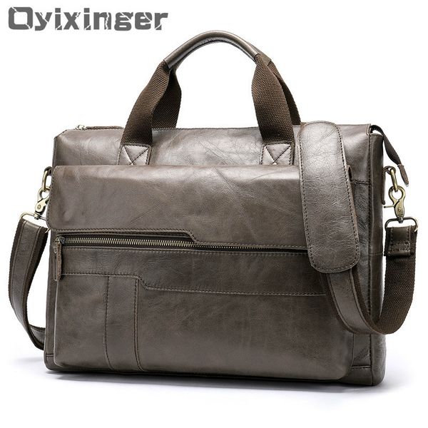 2019 new design gray men's briefcase bag man genuine cow leather handbag large capacity 14 inch computers bag male business bags
2019 new design gray men's briefcase bag man genuine cow leather handbag large capacity 14 inch computers bag male business bags