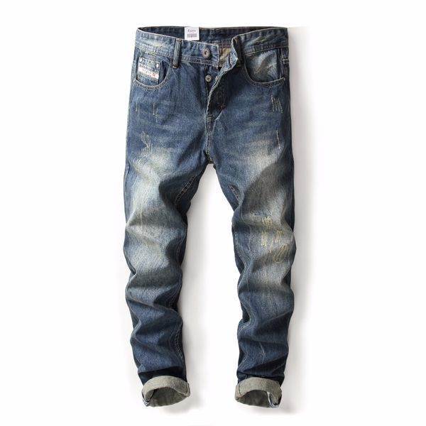 2019 new original brand men jeans straight fit distressed ripped jeans for men brand home,9003-2c, Blue
2019 new original brand men jeans straight fit distressed ripped jeans for men brand home,9003-2c, Blue