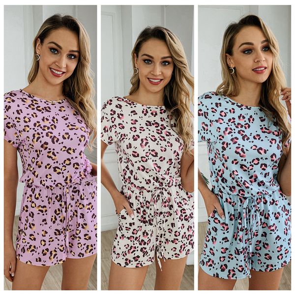 women leopard print jumpsuits string waist pockets rompers women clothes short sleeve summer trendy shorts jumpsuit playsuit ljja2497, Black;white
women leopard print jumpsuits string waist pockets rompers women clothes short sleeve summer trendy shorts jumpsuit playsuit ljja2497, Black;white