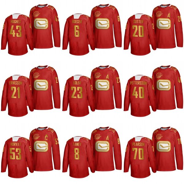 vancouver canucks 2020 lunar new year jersey quinn hughes bo horvat captain brock boeser elias pettersson loui eriksson sutter edler, Black;red
vancouver canucks 2020 lunar new year jersey quinn hughes bo horvat captain brock boeser elias pettersson loui eriksson sutter edler, Black;red