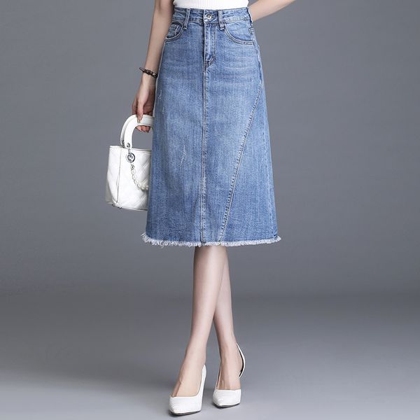 women 2020 summer new skirts plus size casual jeans skirt ladies denim a-line skirts female m-4xl cowboy middle skirt femme, Black
women 2020 summer new skirts plus size casual jeans skirt ladies denim a-line skirts female m-4xl cowboy middle skirt femme, Black