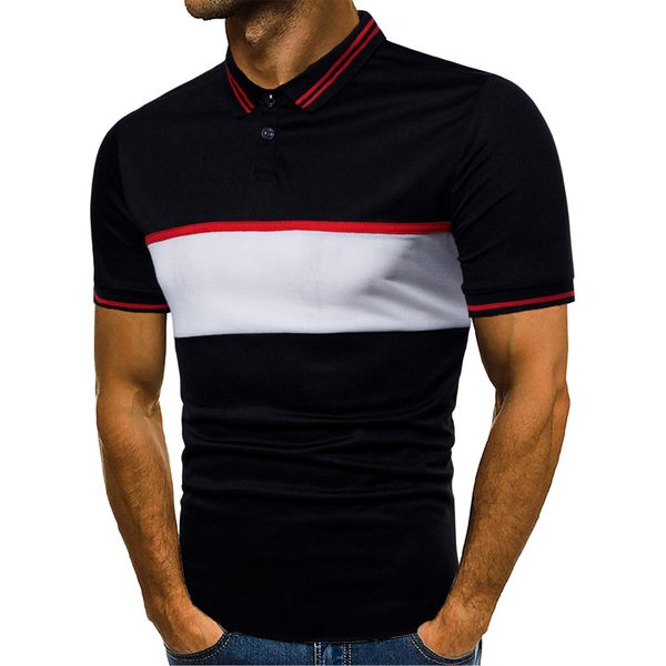 Mens Colors Contrast Tops Short Sleeved Tees Polos Shirt Tee Fashion Business Clothing
Mens Colors Contrast Tops Short Sleeved Tees Polos Shirt Tee Fashion Business Clothing