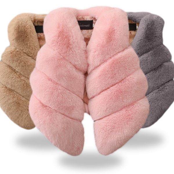 fashion autumn winter girls fur outerwear vests infant kids children thick warm faux fur warm vest baby girls waistcoat clothes, Blue
fashion autumn winter girls fur outerwear vests infant kids children thick warm faux fur warm vest baby girls waistcoat clothes, Blue