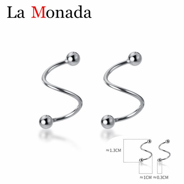 s925 sterling silver small simple wave twist screw back stud earrings for hip hop rock girl women geometric jewelry, Golden;silver
s925 sterling silver small simple wave twist screw back stud earrings for hip hop rock girl women geometric jewelry, Golden;silver