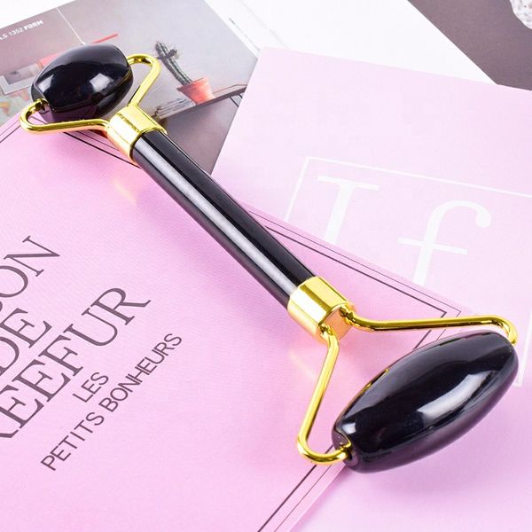 natural black obsidian massage roller double head jade stone facial massage roller guasha set tool skin care real jade roller
natural black obsidian massage roller double head jade stone facial massage roller guasha set tool skin care real jade roller