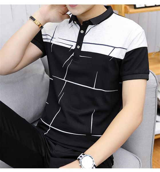 cotton blend designer mens t shirts short sleeved stand collar male clothing summer casual fashion mens shirts, White;black
cotton blend designer mens t shirts short sleeved stand collar male clothing summer casual fashion mens shirts, White;black