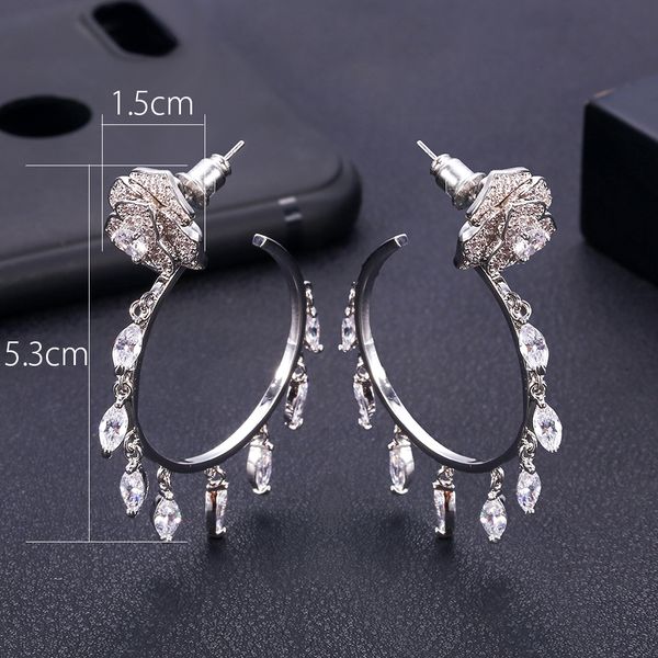 jankelly trendy american cubic zirconia crystal multicolored big hoop earrings circle round design women ear jewelry, Silver
jankelly trendy american cubic zirconia crystal multicolored big hoop earrings circle round design women ear jewelry, Silver