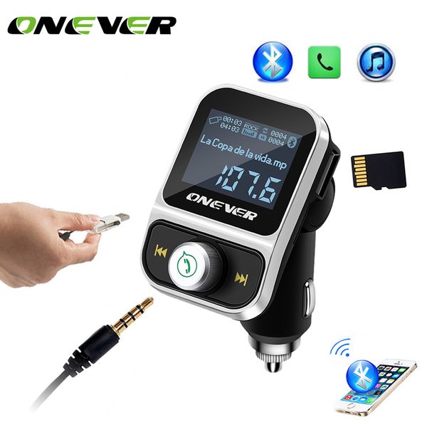 onever car mp3 player bluetooth fm transmitter handswith 2 usb ports car charger support u disk tf card aux audio in output
onever car mp3 player bluetooth fm transmitter handswith 2 usb ports car charger support u disk tf card aux audio in output