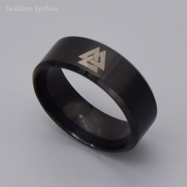 fashion lychee vintage design engraved norse viking valknut ring stainless steel finger ring for men jewelry gift, Silver
fashion lychee vintage design engraved norse viking valknut ring stainless steel finger ring for men jewelry gift, Silver