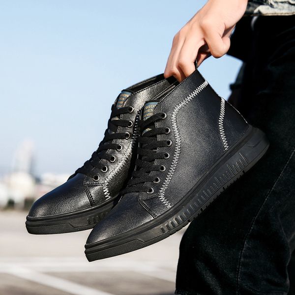 plus size 38-47 fashion leather men winter shoes fashion men winter boots pointed toe mid-calf boots for male leather, Black
plus size 38-47 fashion leather men winter shoes fashion men winter boots pointed toe mid-calf boots for male leather, Black