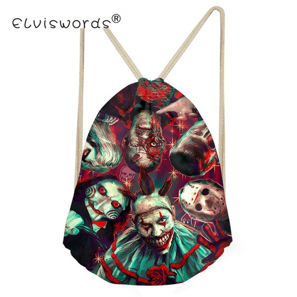 elviswords black halloween horror scary clown printing drawstring bags women beach shoulder bag ladies drawstring bagpack 2019
elviswords black halloween horror scary clown printing drawstring bags women beach shoulder bag ladies drawstring bagpack 2019