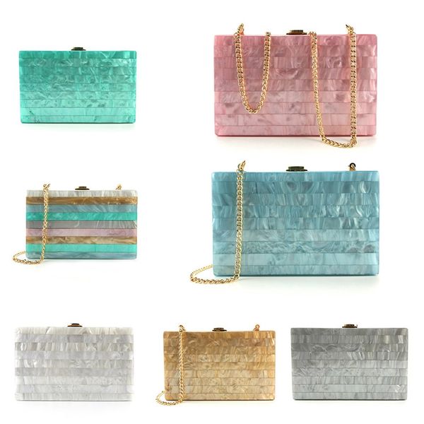 1 pc acrylic strip stitching evening bag women handmade acrylic stripes messenger crossbody shoulder bag clutch party purse new
1 pc acrylic strip stitching evening bag women handmade acrylic stripes messenger crossbody shoulder bag clutch party purse new