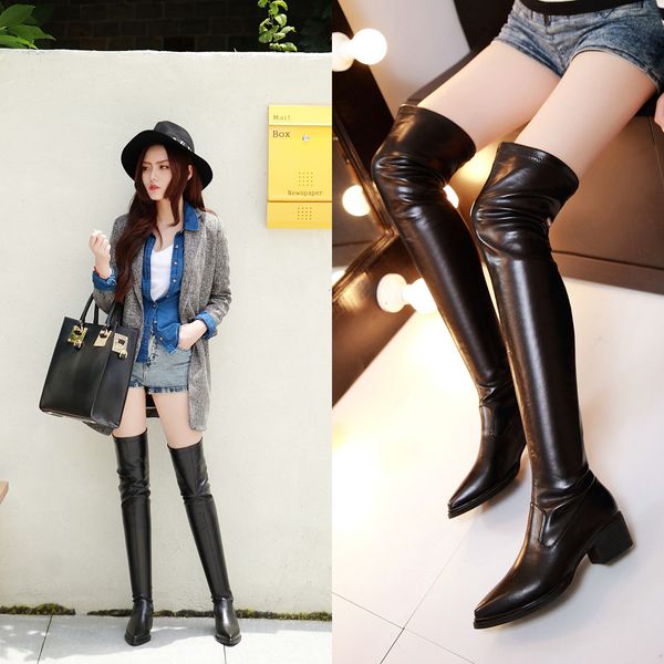 zetmtc 2019 new shoes women boots black over the knee boots female autumn winter lady thigh high
zetmtc 2019 new shoes women boots black over the knee boots female autumn winter lady thigh high