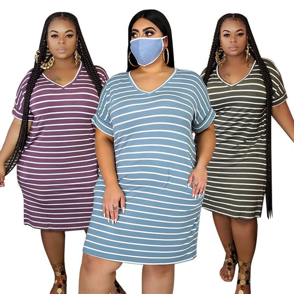 plus size xl-5xl summer midi dress women sleeveless t-shirt striped print night club party bandage street dresses vestidos g1144, Black;gray
plus size xl-5xl summer midi dress women sleeveless t-shirt striped print night club party bandage street dresses vestidos g1144, Black;gray