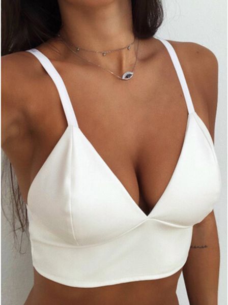 2020 new leather crop women summer black white bralette brassier backless camisole spaghetti strap v neck vest hot
2020 new leather crop women summer black white bralette brassier backless camisole spaghetti strap v neck vest hot