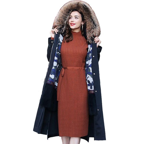 fur parker jacket womens 2018 new winter rex fur liner coat raccoon dog collar hooded parkers plus size female a2222, Black
fur parker jacket womens 2018 new winter rex fur liner coat raccoon dog collar hooded parkers plus size female a2222, Black