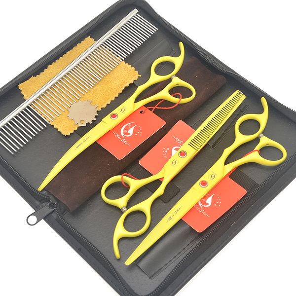 7.0" meisha pet hair scissors with comb bag steel 9cr cutting thinning tijeras for groomer curved dogs shears hb0197
7.0" meisha pet hair scissors with comb bag steel 9cr cutting thinning tijeras for groomer curved dogs shears hb0197