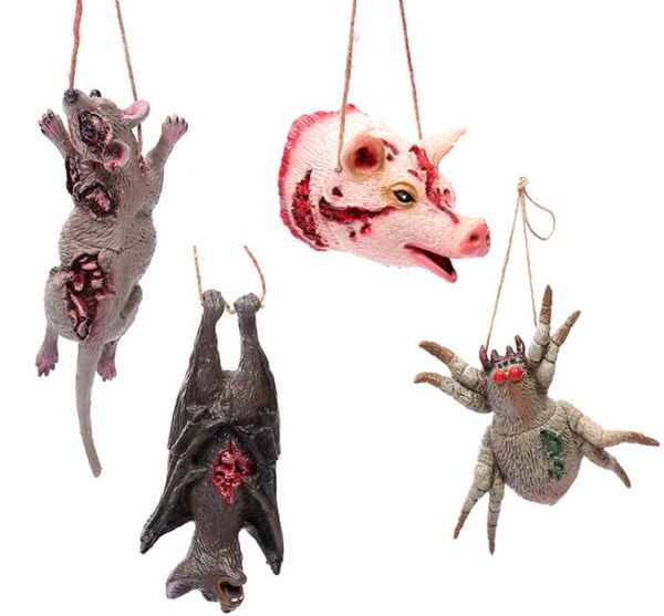 happy halloween fake bloody pig head animal shape bat rat spider pendant necklace scary props ghost house hanging decoration festive supply
happy halloween fake bloody pig head animal shape bat rat spider pendant necklace scary props ghost house hanging decoration festive supply