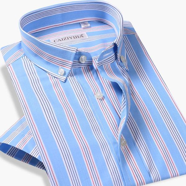 летние новые мужские рубашки в полоску с коротким рукавом бизнес slim fit мода чистый хлопок удобная повседневная рубашка на пуговицах, White;black
летние новые мужские рубашки в полоску с коротким рукавом бизнес slim fit мода чистый хлопок удобная повседневная рубашка на пуговицах, White;black