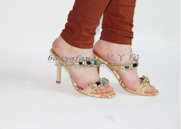 summer new wave korean fashion outdoor high-heeled stiletto sandals women summer rhinestones women's slippers, Black
summer new wave korean fashion outdoor high-heeled stiletto sandals women summer rhinestones women's slippers, Black