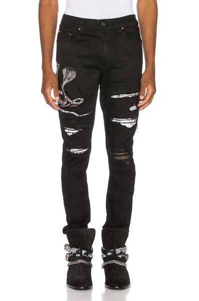 new mens designer jeans snake pattern classic straight biker casual trousers cowboy famous pants zipper embroidered us size 28-40, Blue
new mens designer jeans snake pattern classic straight biker casual trousers cowboy famous pants zipper embroidered us size 28-40, Blue