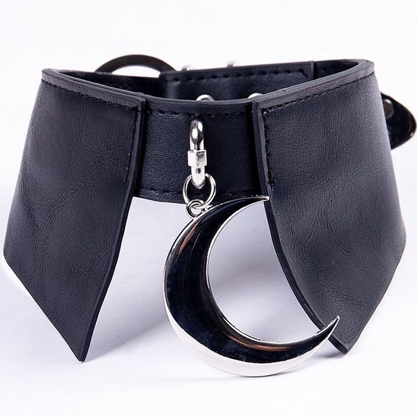 rosetic pu leather choker necklace women harajuku goth moon black punk buckle personalized torque necklaces collars girl jewelry, Silver
rosetic pu leather choker necklace women harajuku goth moon black punk buckle personalized torque necklaces collars girl jewelry, Silver