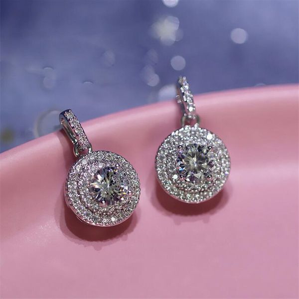 2019 selling 925 sterling silver luxury jewelry round cut white z cz diamond women wedding drop earring love dangle earring
2019 selling 925 sterling silver luxury jewelry round cut white z cz diamond women wedding drop earring love dangle earring