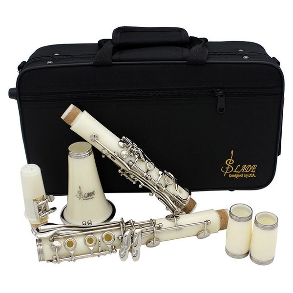 sews-slade clarinet abs 17 key bb flat soprano binocular clarinet with cork grease cleaning cloth gloves 10 reeds screwdriver
sews-slade clarinet abs 17 key bb flat soprano binocular clarinet with cork grease cleaning cloth gloves 10 reeds screwdriver